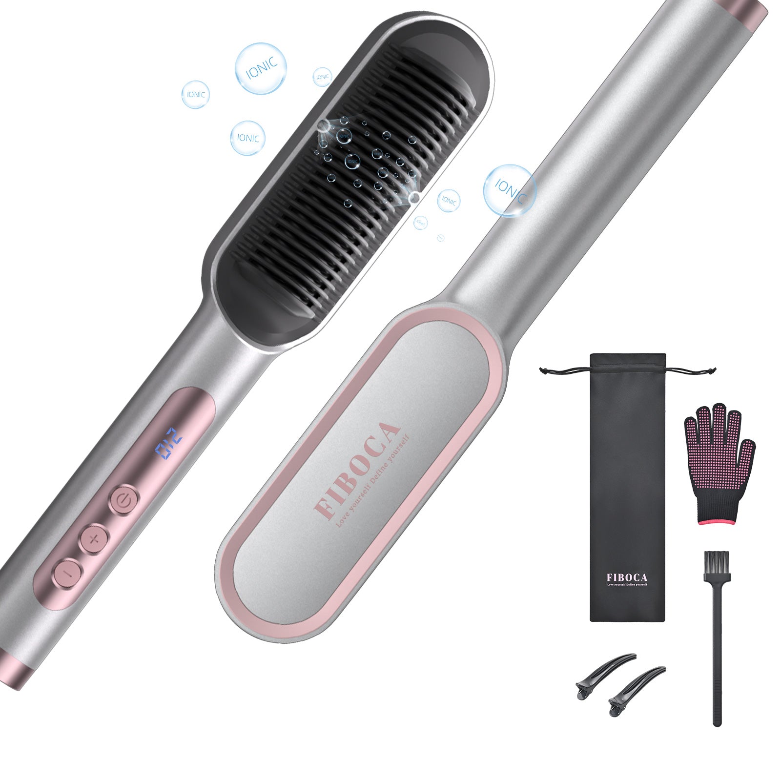 FIBOCA NOVA — 2-in-1 Straightening & Styling Comb